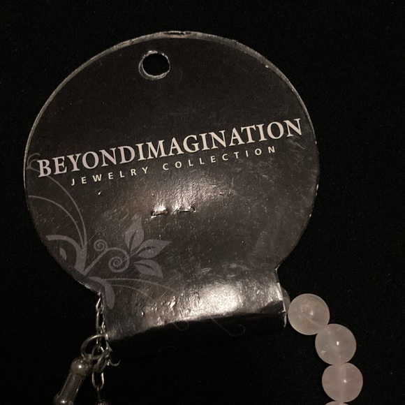 Rose quartz 18” necklace with claw clasp - Picture 3 of 5